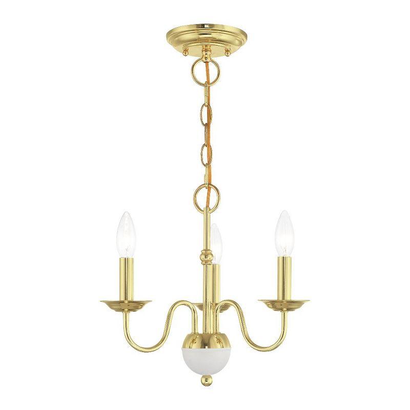 Livex Lighting Windsor 3 - Light Chandelier in  Polished Brass