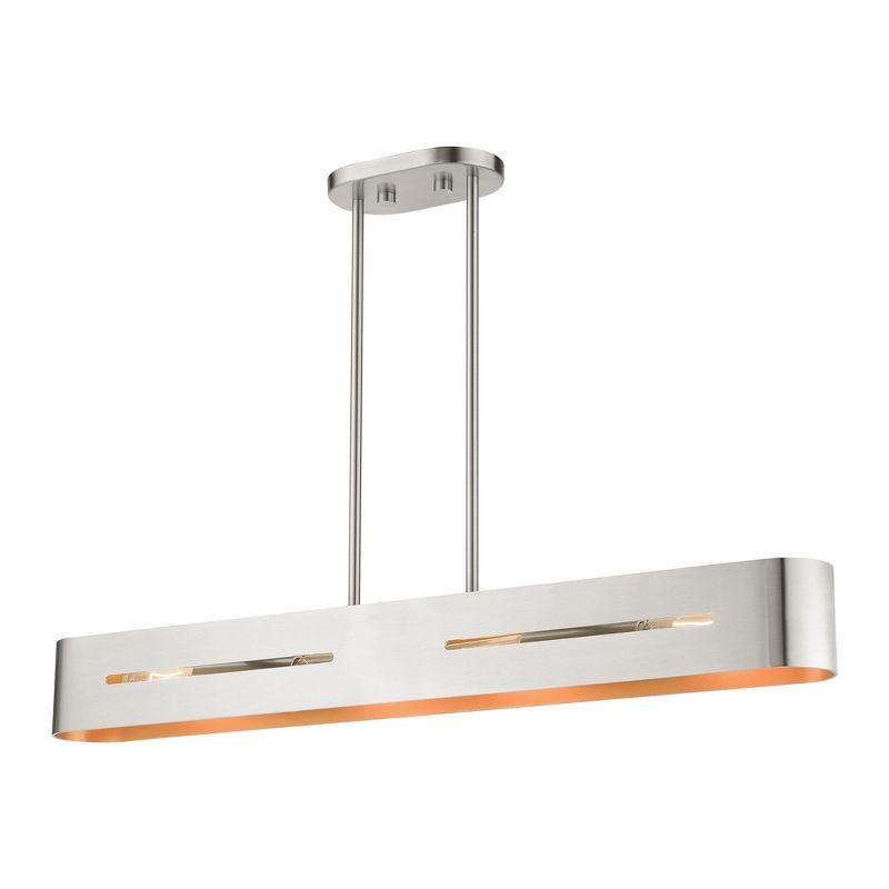 Livex Lighting Rave 4 - Light Chandelier in  Brushed Nickel