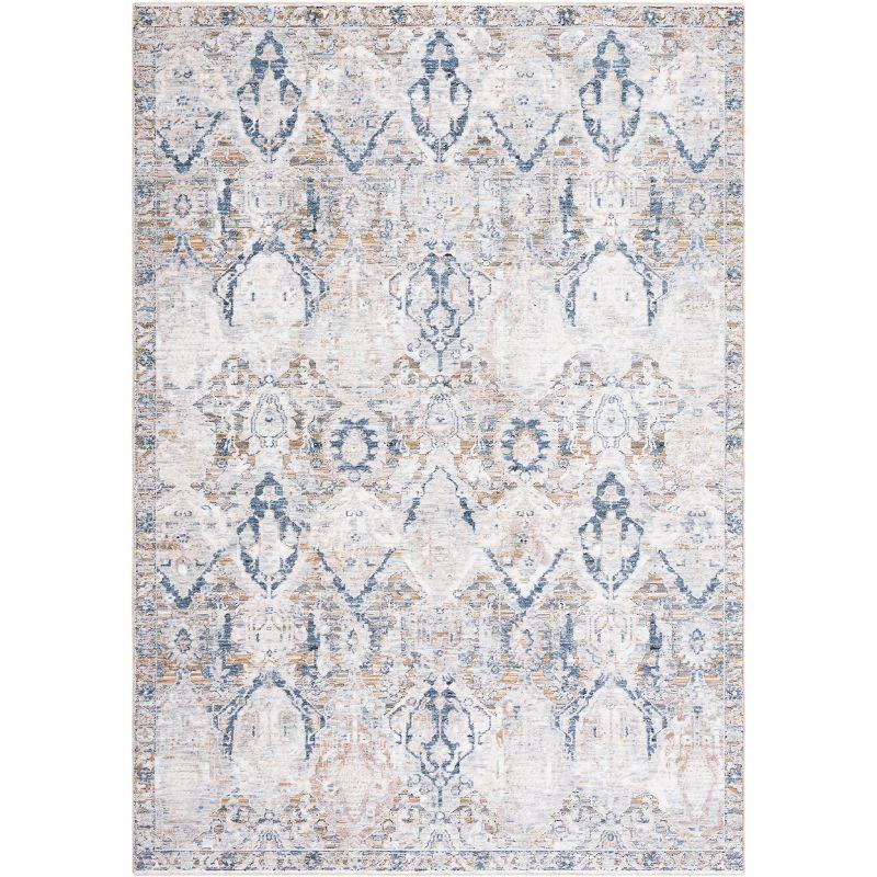 Elysian Gray 4' x 6' Oriental Viscose Area Rug