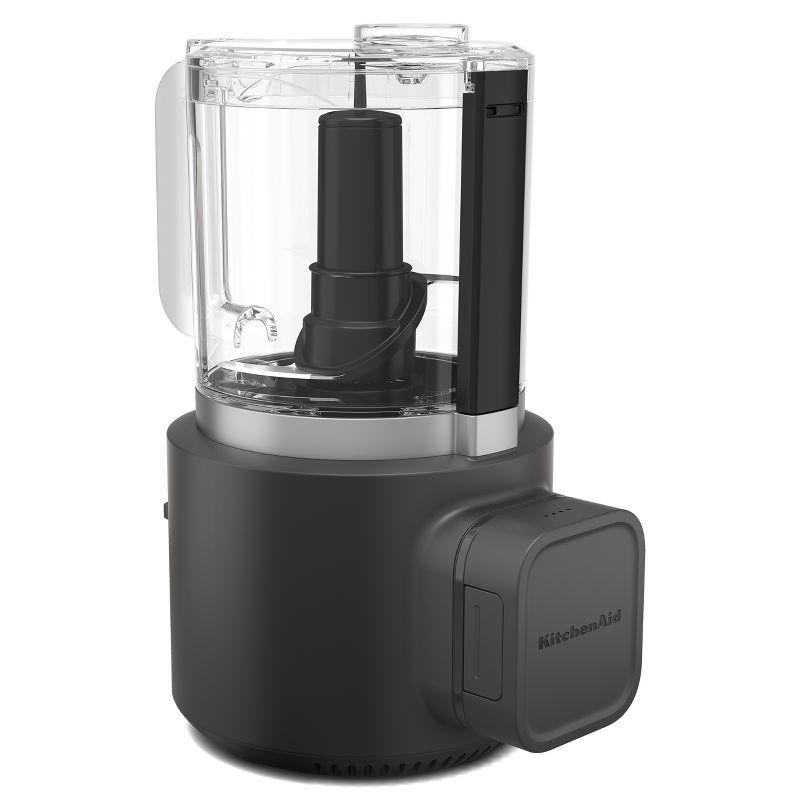 KitchenAid Go Cordless Food Chopper battery included KFCR531: 5-Cup Capacity, Stainless Steel Blades, 2 Speeds, Dishwasher-Safe