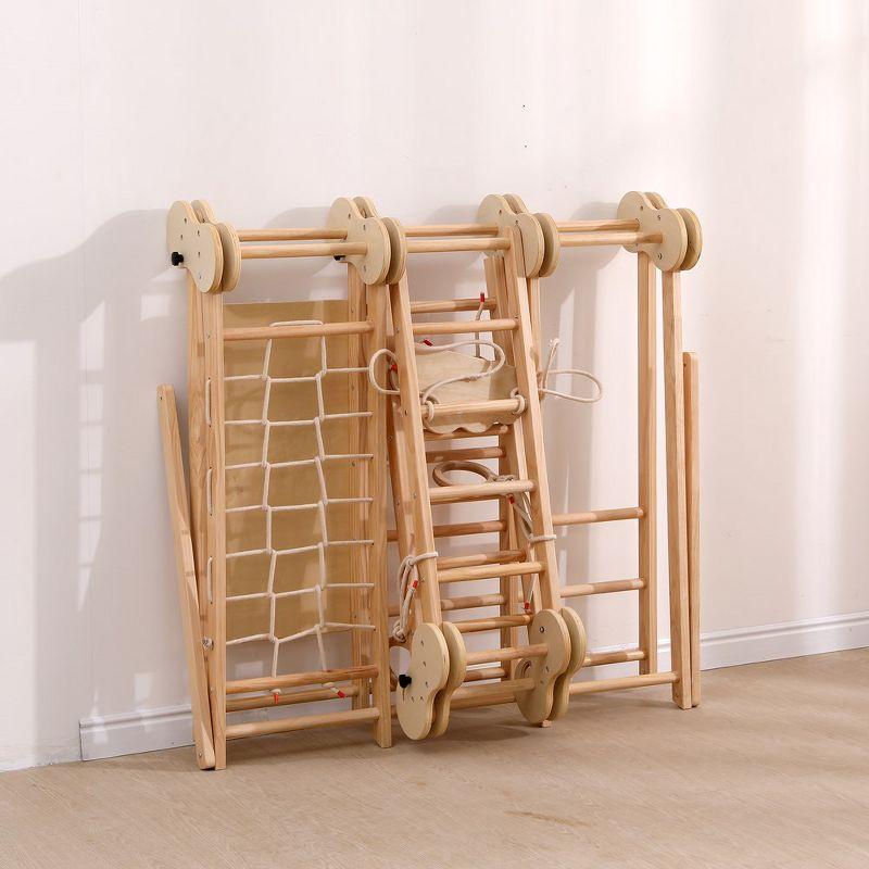 Funphix 5 In 1 Wooden Climber - Natural