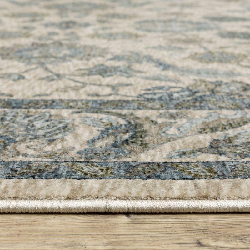 Oriental Weavers Aberdeen 070I1 Beige/ Blue Indoor Area Rug - 2' x 3'