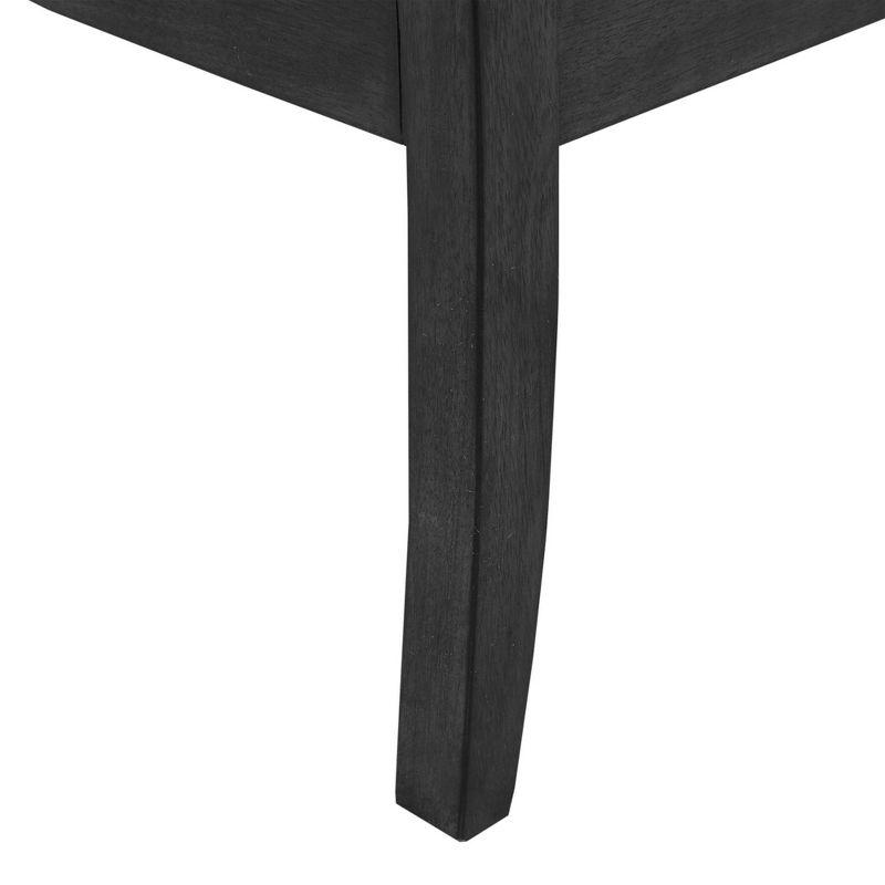 Madison Park Paulie Accent Chair Black: Upholstered, Wood Legs, Removable Cushions, Foam Fill