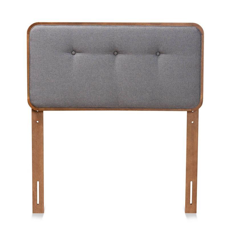 Twin Palina Upholstered and Wood Headboard - Baxton Studio