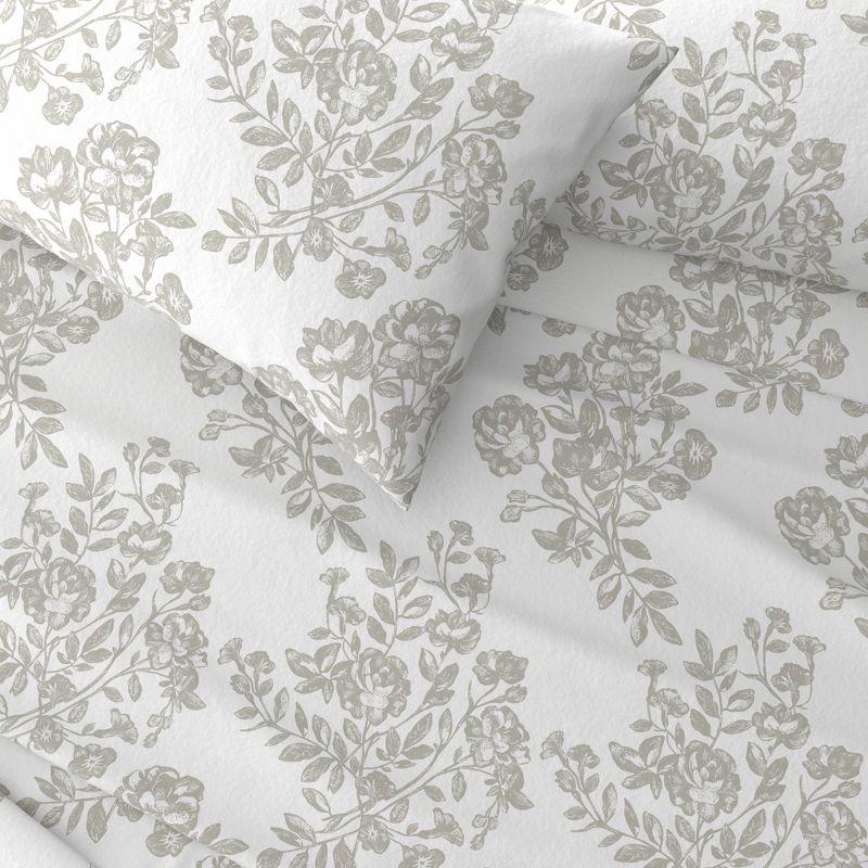 100% Cotton Printed Flannel Sheet Set - Great Bay Home