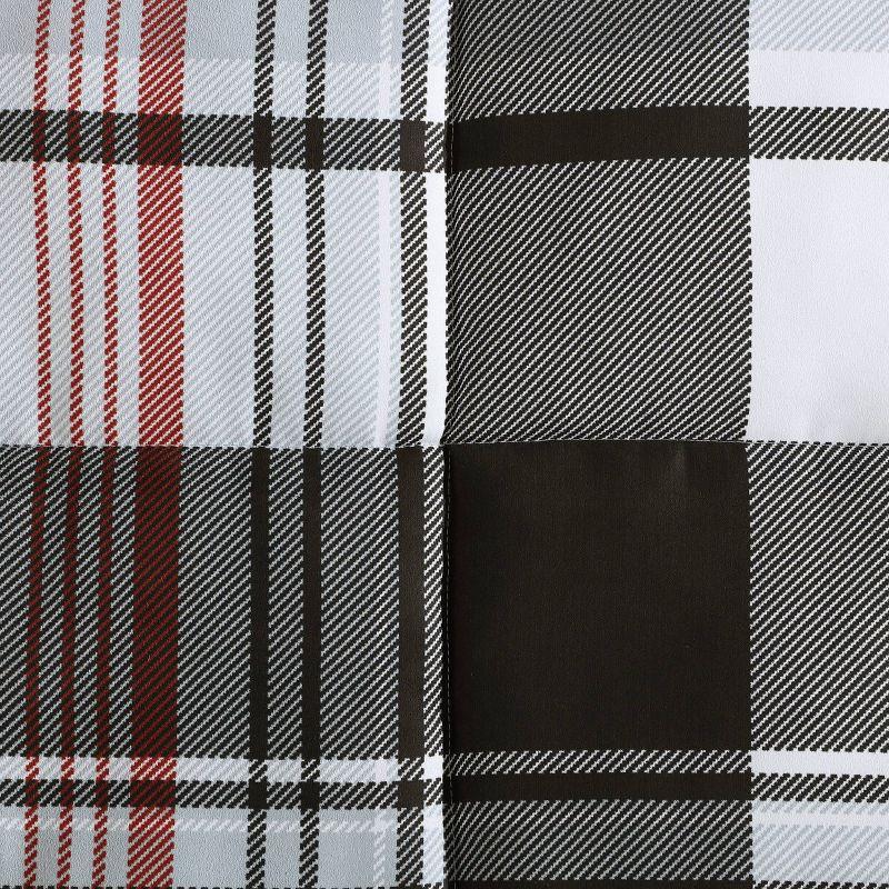 Eddie Bauer Normandy Plaid Duvet Set Black