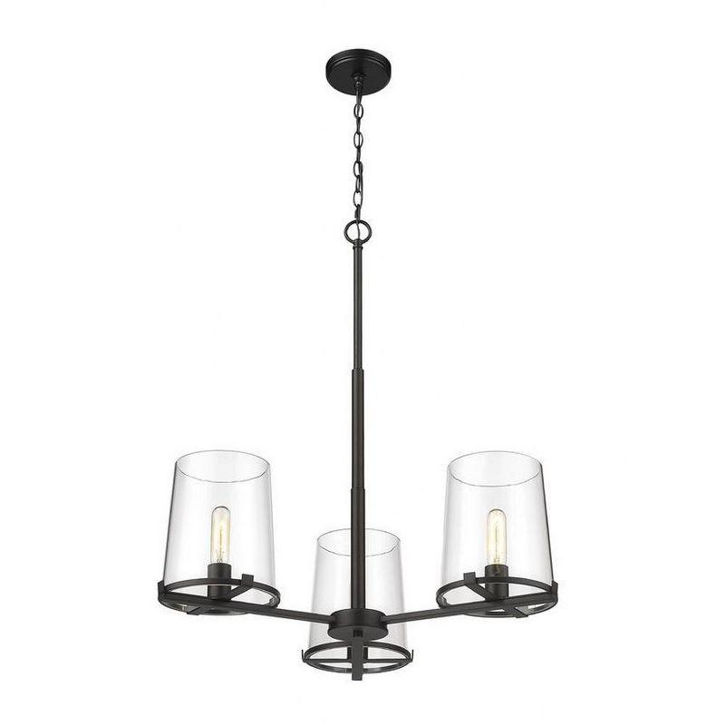 Z-Lite Callista 3 - Light Chandelier in  Matte Black