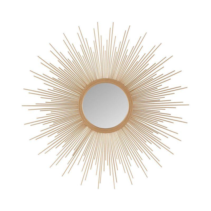 Round Dia Fiore Sunburst Decorative Wall Mirror - Madison Park