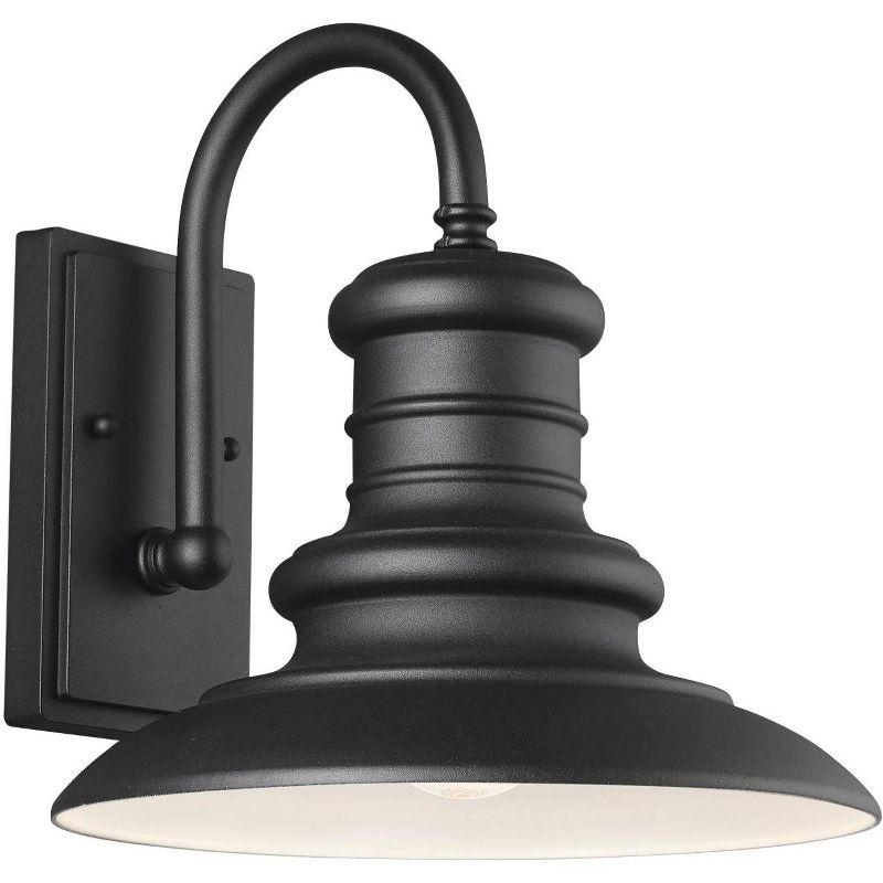 Generation Lighting Redding Station 12 1/2" High Black Outdoor Wall Light