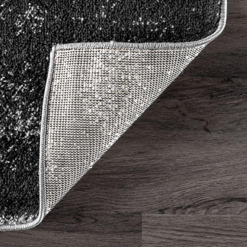 Nuloom Alayna Abstract 8x10 Indoor Area Rug for Living Room Bedroom Dining Room Kitchen, Black/Ivory