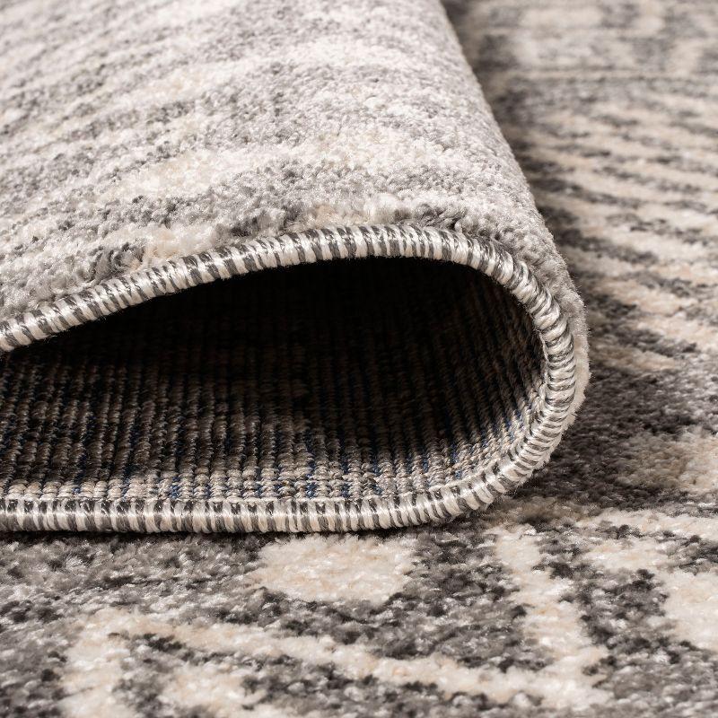 2'x8' Ifrane Berber Geometric Stripe Runner Rug, Gray/Cream - JONATHAN Y