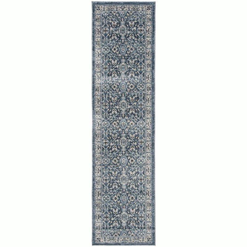Charleston CHL412 Loomed Indoor Runner Rug - Navy/Creme - 2'x8' - Safavieh