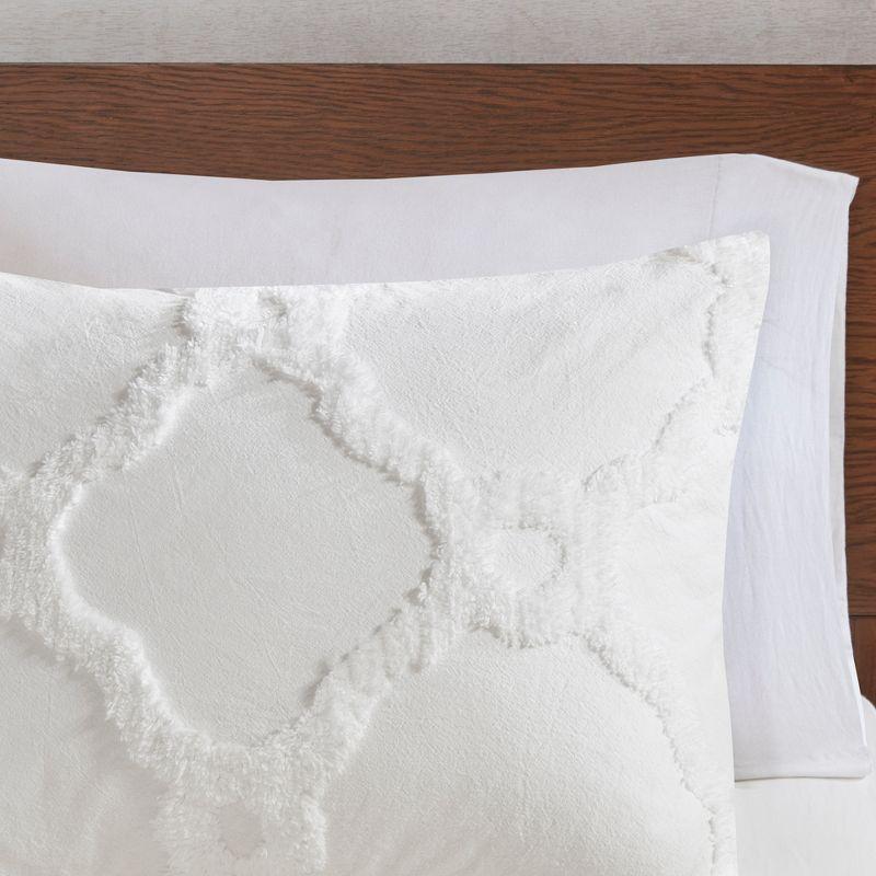 Pacey 3 Piece Tufted Cotton Chenille Comforter Set
