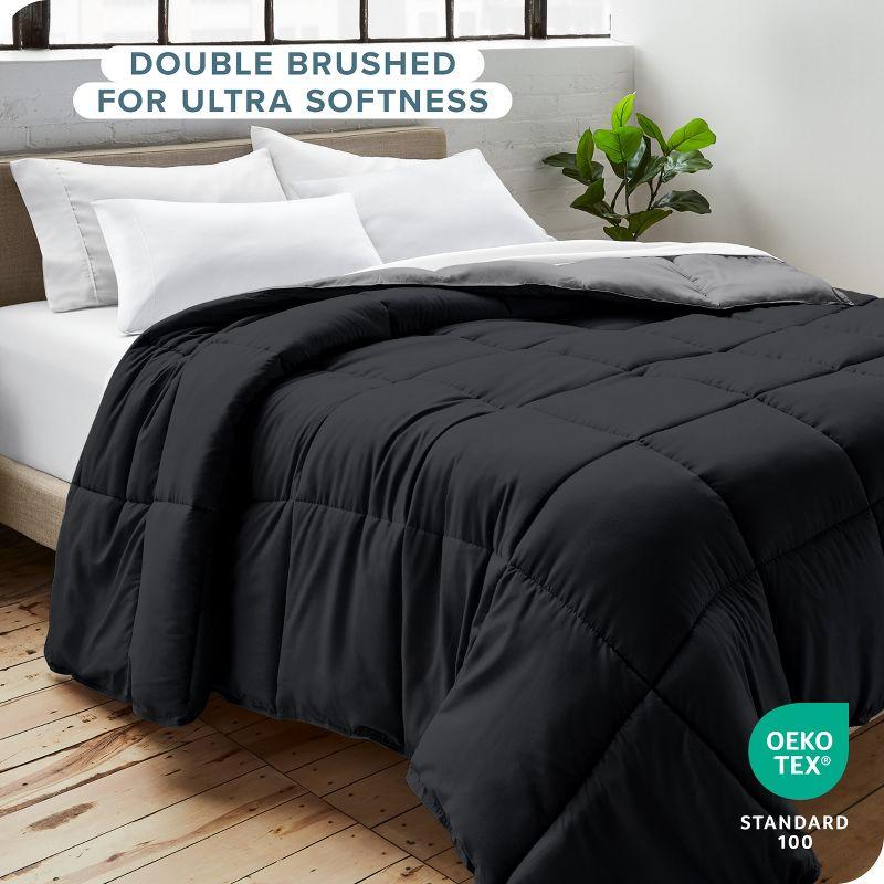 Bare Home Premium Ultra Soft Modern & Contemporary Box Stitch Comforter