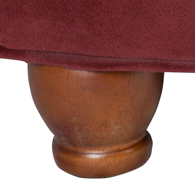 Large Round Button Tufted Storage Ottoman - HomePop