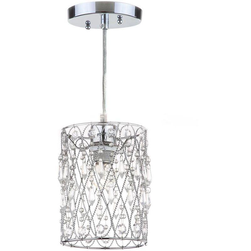 Vega Chandelier - LIT4442 - Clear/Chrome - Safavieh
