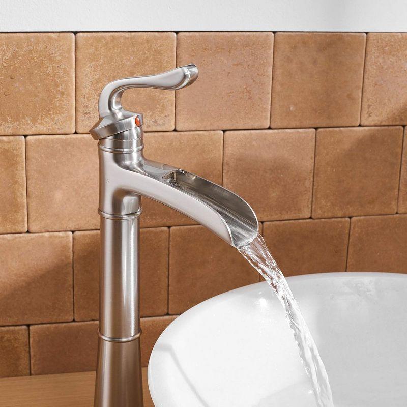 BWE Waterfall Single Hole Single-Handle Vessel Bathroom Faucet