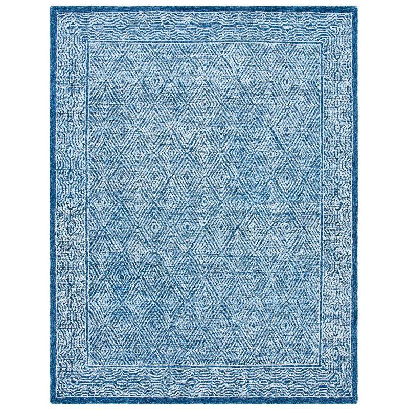 Capri CPR217 Hand Tufted Area Rug - Navy - 8'x10' - Safavieh.