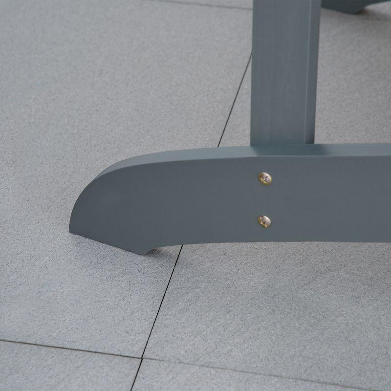 Highland Dunes Outsunny Wooden Adirondack Chair, Outdoor Patio Lawn Chair With Cup Holder, Weather Resistant Lawn Furniture, Classic Lounge For Deck, Garden, Backyard, Fire Pit