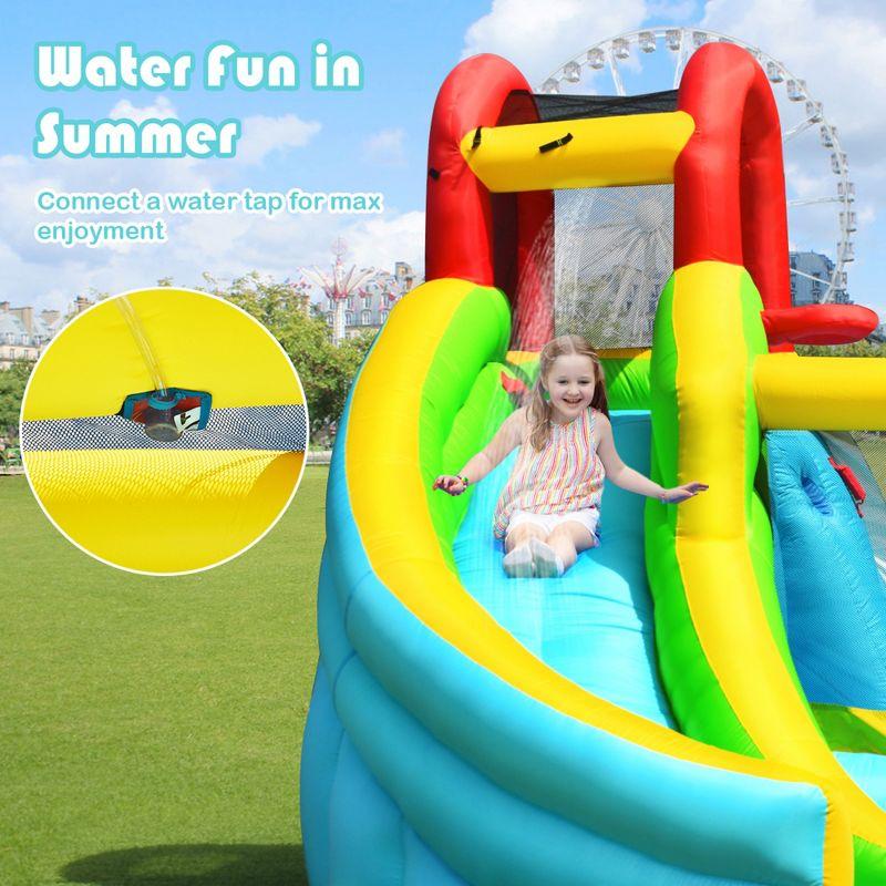 Costway Inflatable Kids Water Slide Jumper Bounce House Splash Water Pool Without Blower