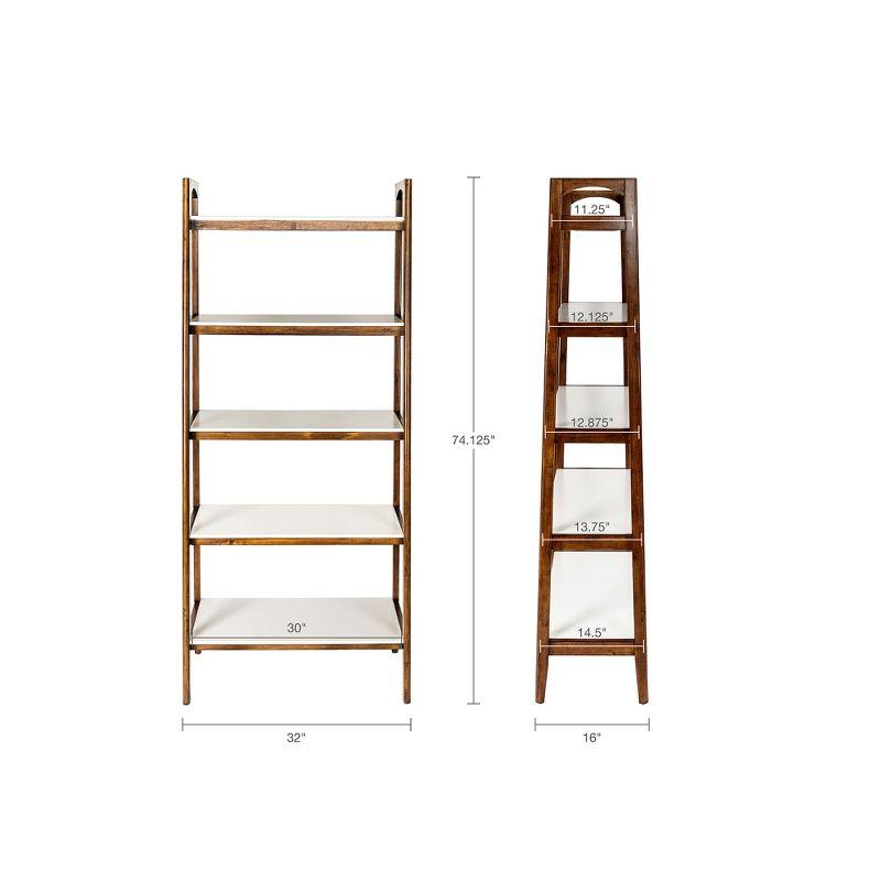 Parker 5-Shelf Ladder Bookcase