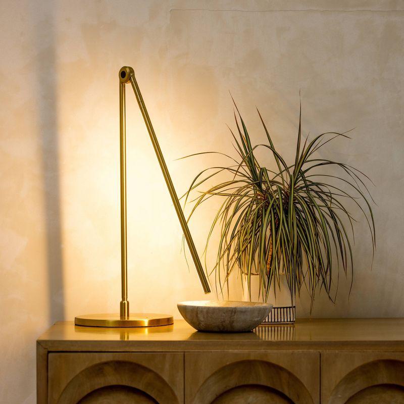 Brightech Libra 39 in. Dimmable LED Industrial Desk Lamp with USB-C Port and Adjustable Lamp Head & Reviews | Wayfair