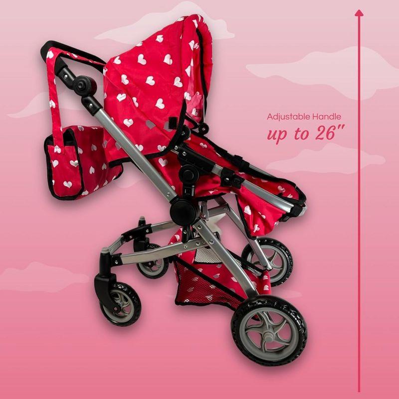 The New York Doll Collection Convertible Combo Baby Doll Stroller