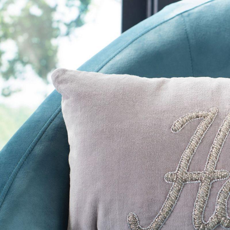 Safavieh Beads Cotton, Velvet Reversible Throw Pillow