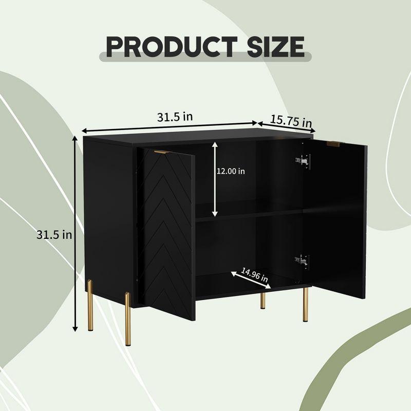 CLIHOME 31.5 in. H Utility Storage Cabinet with Adjustable Shelves