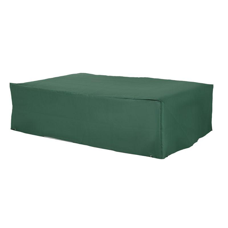 Midsized Forest Green Sun Resistant Outdoor Furniture Cover