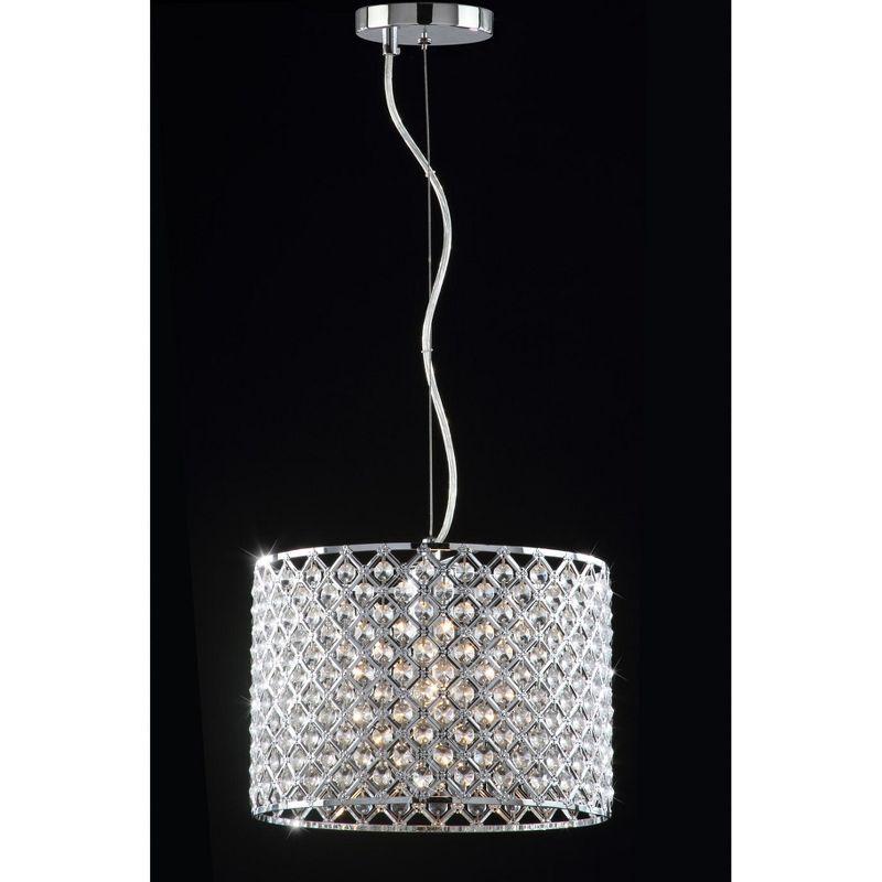 Silva Diamond Chandelier - LIT4444 - Clear/Chrome - Safavieh