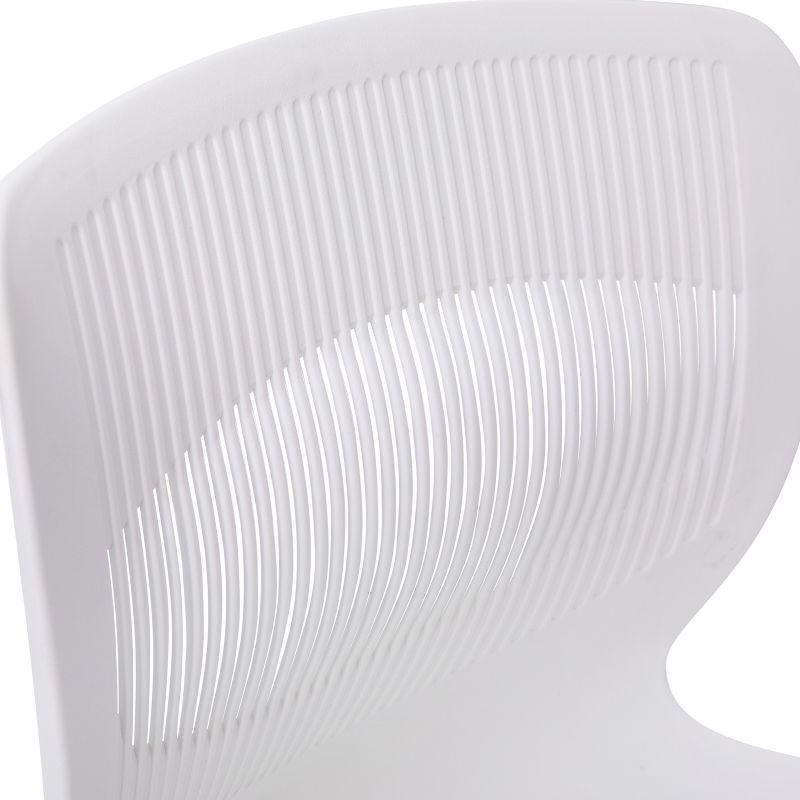 Hercules Series Commercial 770 LB. Capacity Plastic Stack Chair with Lumbar Support