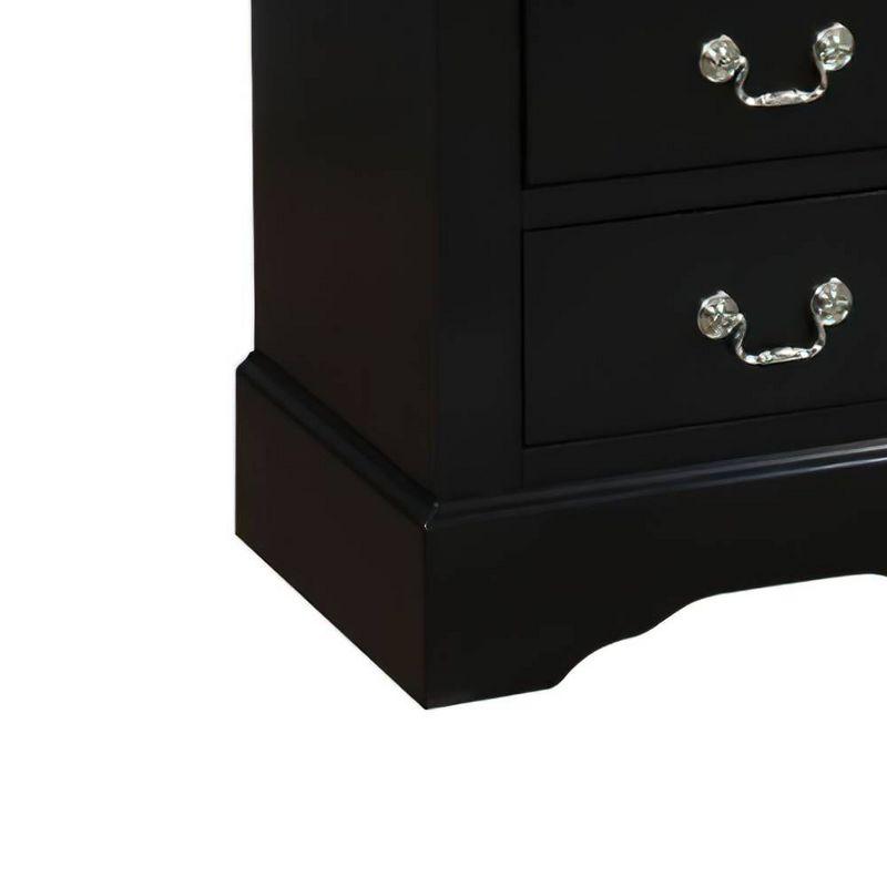 Acme Furniture Louis Philippe III Nightstand Black