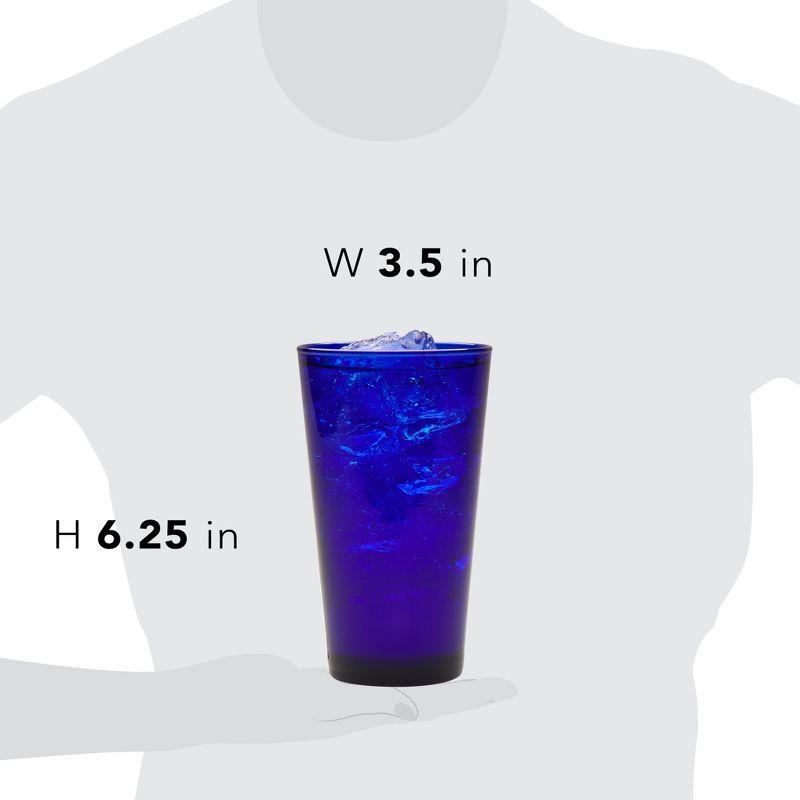 Libbey Cobalt Flare Tumbler Glasses