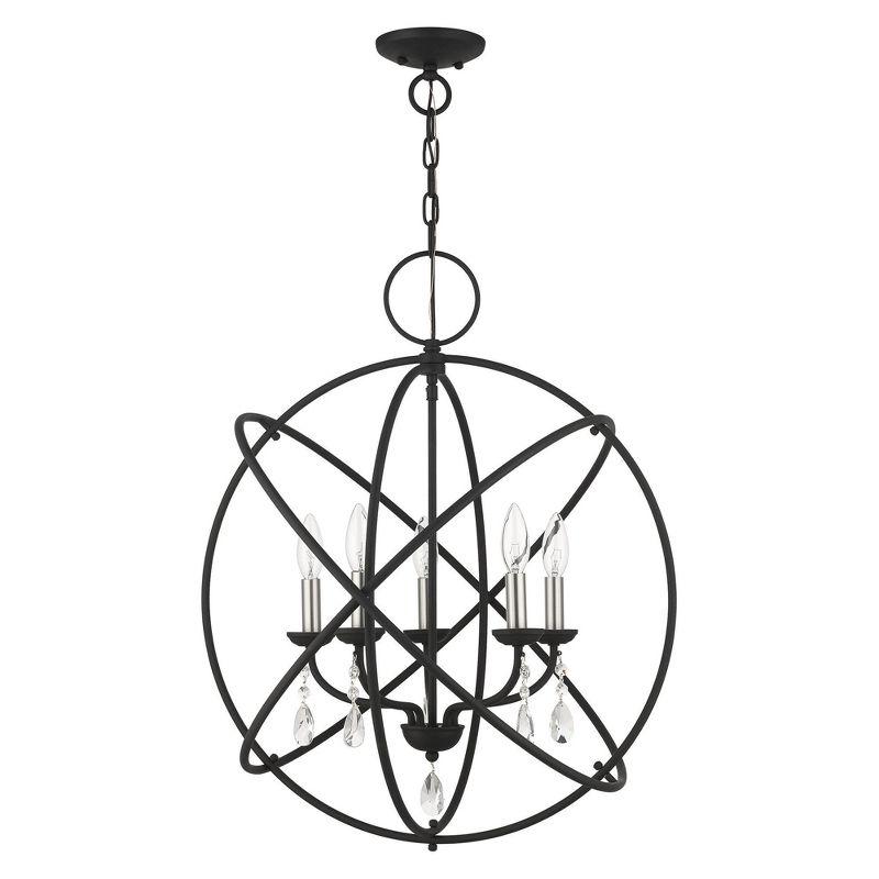 Livex Lighting Aria 5 - Light Chandelier in  Black