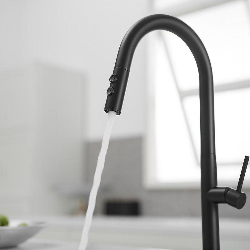 Single Handle Pull Down Sprayer Kitchen Faucet