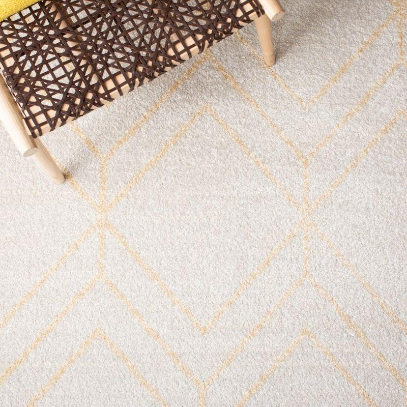 Adirondack ADR241 Machine Made Indoor Runner - Ivory/Gold - 2'-6"x8' - Safavieh