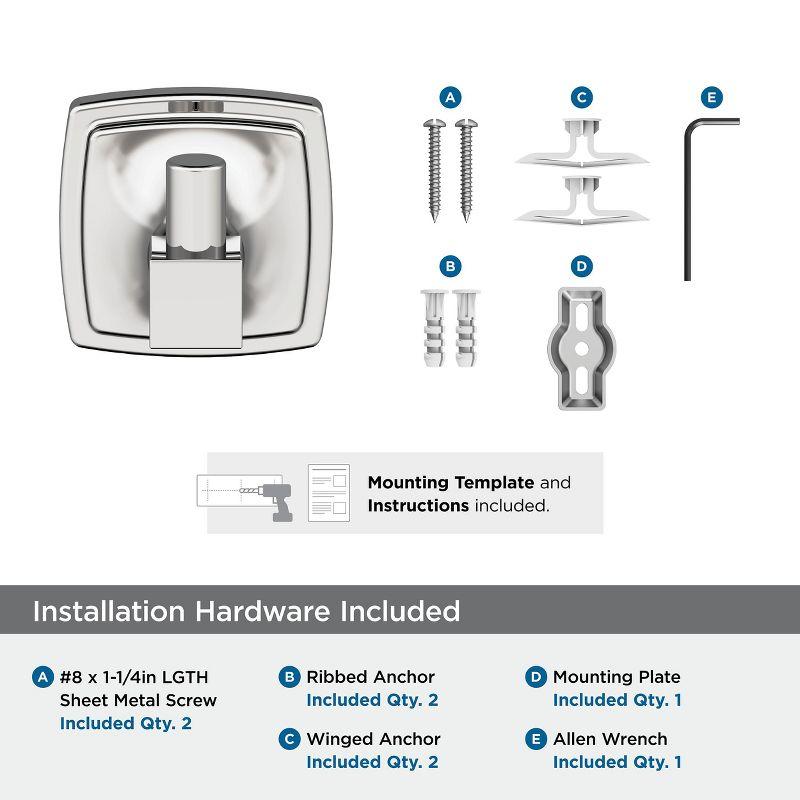 Amerock Stature Chrome Single Prong Robe Hook