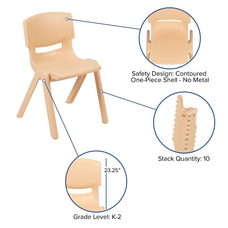 Goddard Plastic Stackable K-2 School Chair with Seat