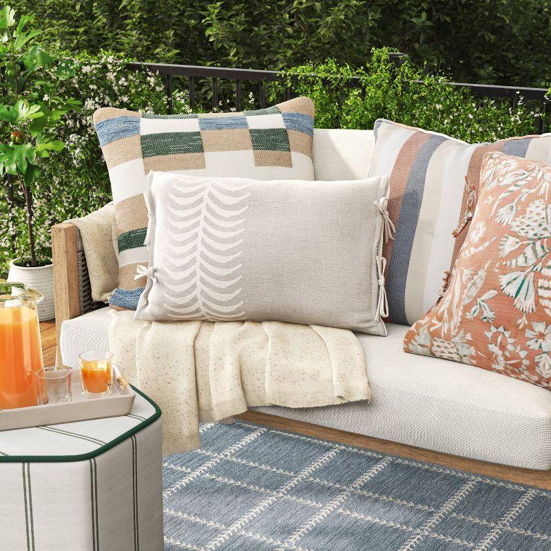 20"x20" Parley Kilim Square Outdoor Throw Pillow - Threshold™ designed with Studio McGee
