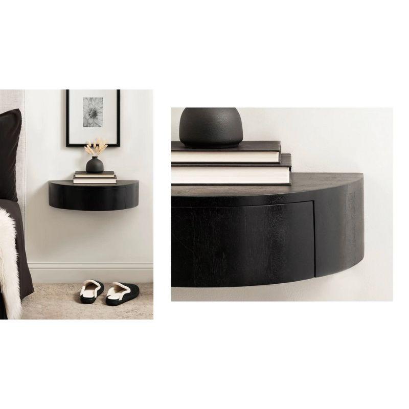 Kate & Laurel All Things Decor 20"x11"x6" Reid Floating Wood Shelf Walnut Brown