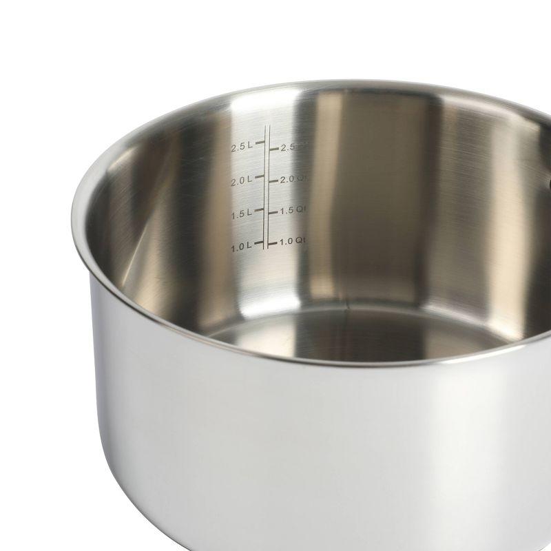 Stainless Steel 3.5-Quart Sauce Pan with Glass Lid