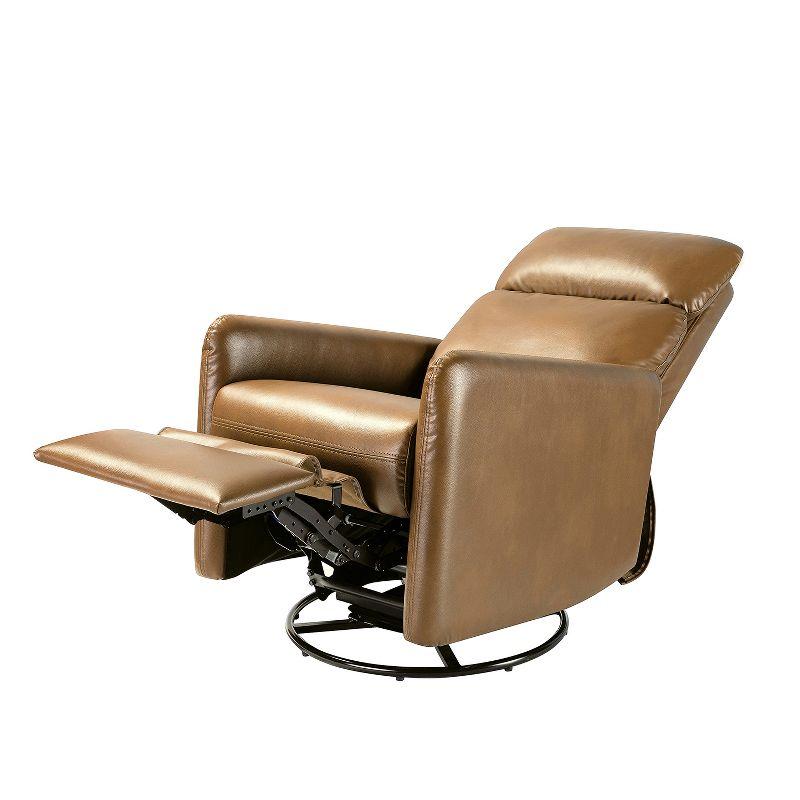 Artful Living Design Víctor Swivel Recliner-Camel