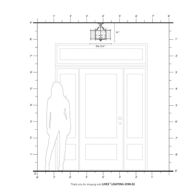 Livex Lighting Livingston 4 - Light Pendant in  Polished Brass