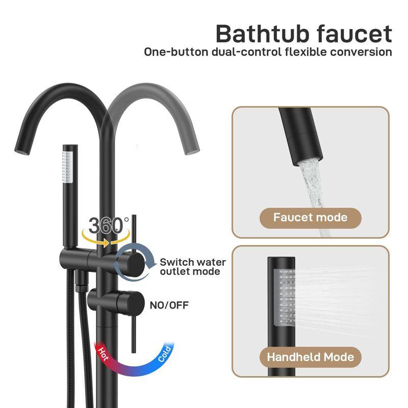 Freestanding Bathtub Faucet Tub