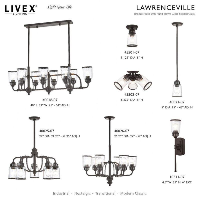 Livex Lighting Lawrenceville 1 - Light Sconce in  Bronze