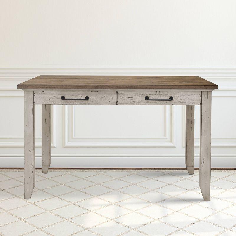 Bear Creek Sofa Table Ivory/Light Brown - Steve Silver Co.