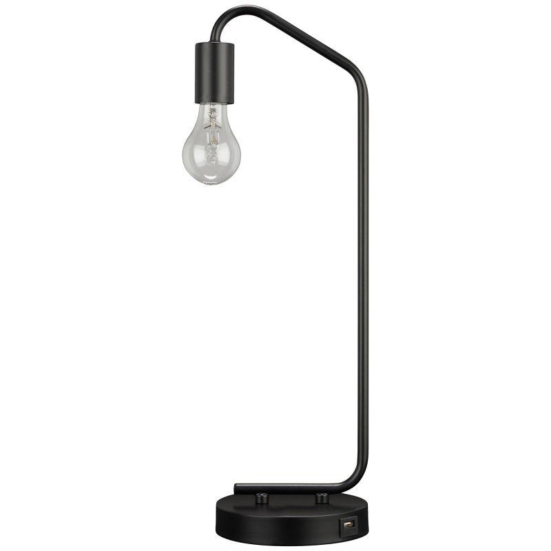 Covybend Metal Desk Lamp Black - Signature Design by Ashley: USB Port, Minimalist, UL Listed