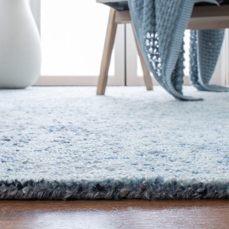 Marquee MRQ112 Hand Tufted Indoor Area Rug - Light Blue/Navy - 6'x6' - Safavieh