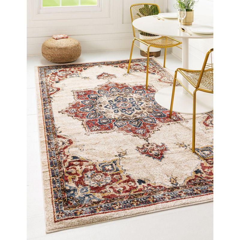 Unique Loom 5' 0 x 8' 0 Utopia Helios Cream Area Rug